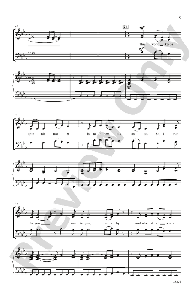 I Run to You: The Hits of Lady Antebellum – SAB Choral Octavo (Digital Download)
