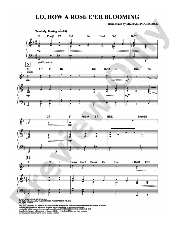 Lo, How a Rose E'er Blooming - DSM-PS-0000643 - Piano (Digital Download)