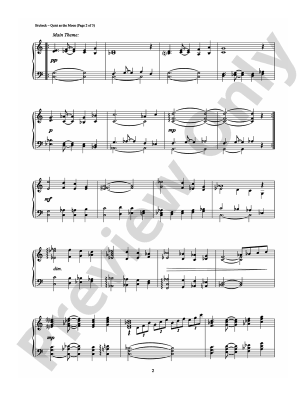 Quiet As The Moon - DSM-PS-0000750 - Piano (Digital Download)