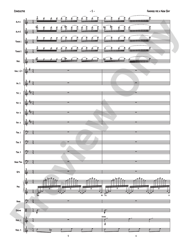 Fanfare for a New Day - Jazz Ensemble Conductor Score & Parts(Digital Download)