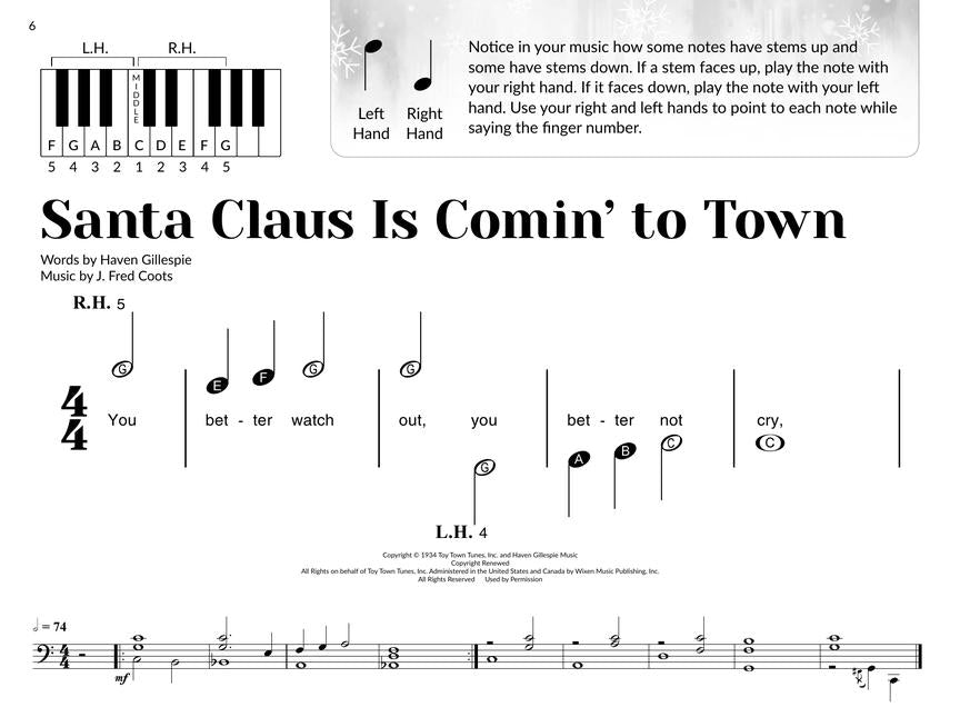Christmas Songs for the Very Beginner - Piano/OLA Hal Leonard 1465615