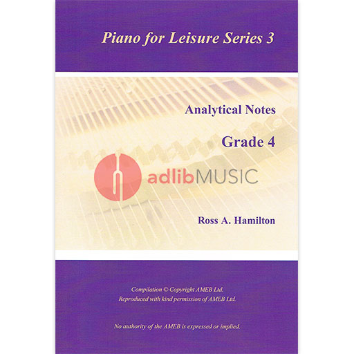 AMEB Analytical Notes PFL Series 3 Gr 4