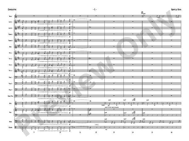 Gentle Rain (Grade 4) – Jazz Ensemble Conductor Score & Parts (Digital Download)