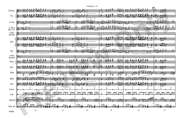 Blues in the Night – Marching Band Conductor Score & Parts (Digital Download)