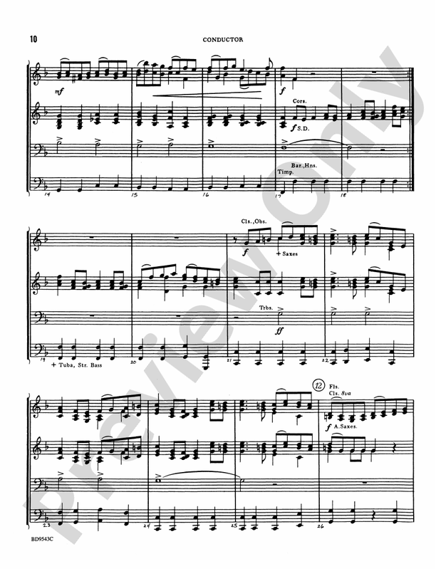 Three Chorale Preludes - Concert Band Conductor Score & Parts (Digital Download)