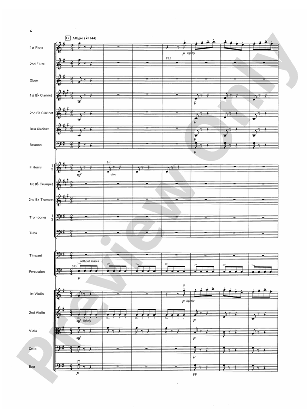 Farandole – Full Orchestra Conductor Score & Parts (Digital Download)