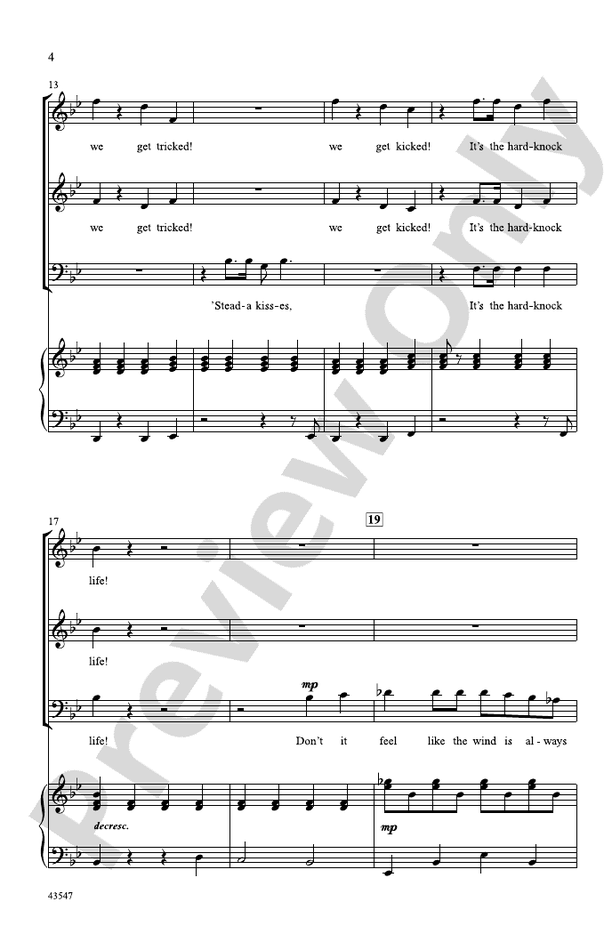 Annie – 3-Part Mixed Choral Octavo (Digital Download)
