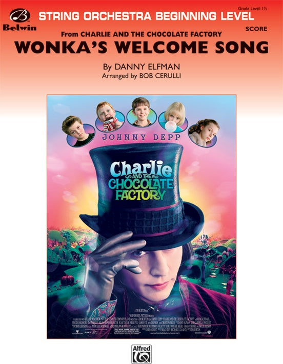 Wonka's Welcome Song (from Charlie and Chocolate Factory) – String Orchestra Conductor Score & Parts (Digital Download)