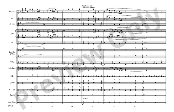 Fiesta Bahia – Marching Band Conductor Score & Parts (Digital Download)