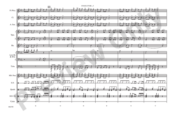 Juice – Marching Band Conductor Score & Parts (Digital Download)