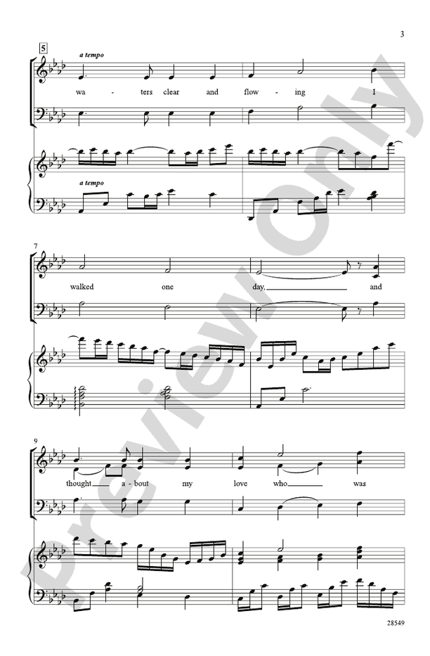 By Waters Clear and Flowing – SAB Choral Octavo (Digital Download)