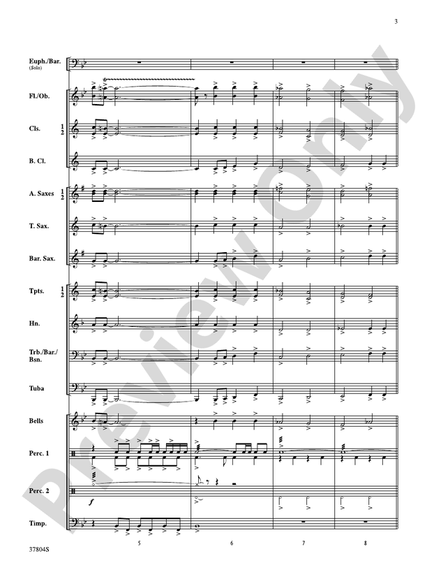 UFO - Concert Band Conductor Score & Parts (Digital Download)