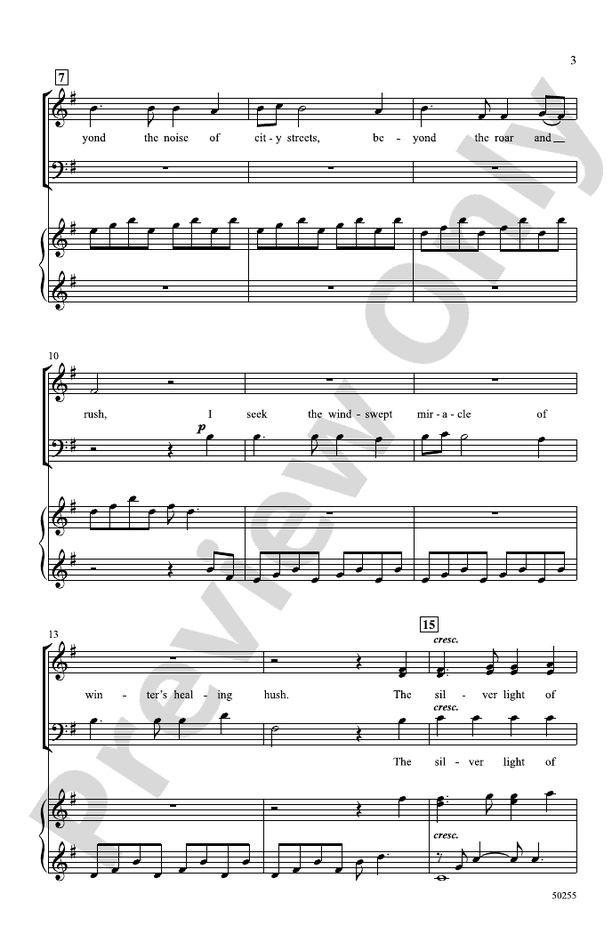 The Solitude of Snow - SATB Choral Octavo (Digital Download)