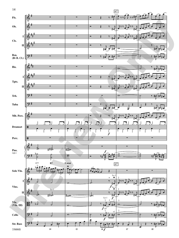 The Pink Panther (Grade 3) - Full Orchestra Conductor Score & Parts (Digital Download)