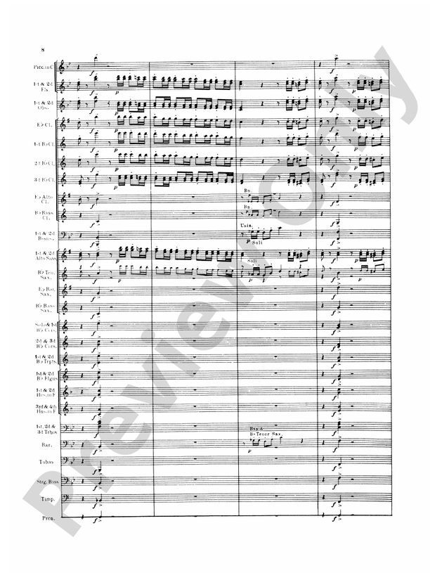 Italian in Algiers - Concert Band Conductor Score & Parts (Digital Download)
