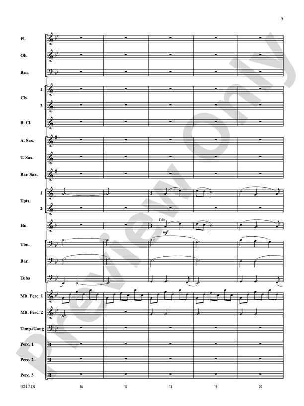 Prelude and Firestorm - Concert Band Conductor Score & Parts (Digital Download)