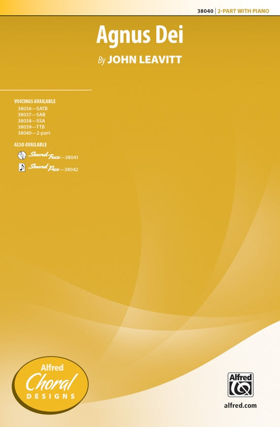 Agnus Dei - 2-Part Choral Octavo (Digital Download)