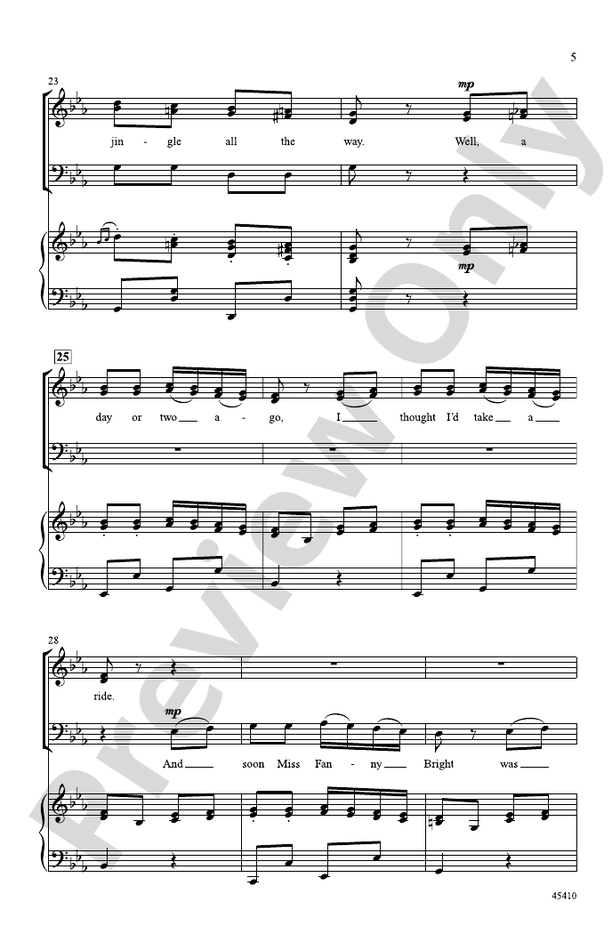 Jingle Bells Rondo – 3 Part Mixed Choral Octavo (Digital Download)