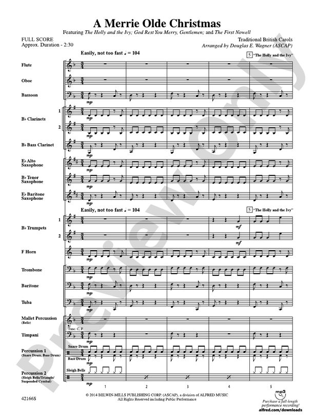A Merrie Olde Christmas - Concert Band Conductor Score & Parts (Digital Download)