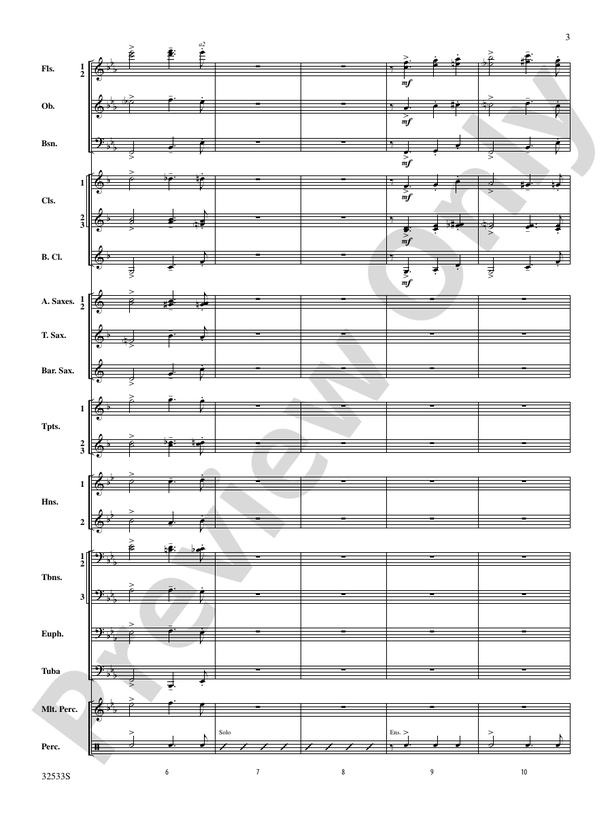 Cute - Concert Band Conductor Score & Parts (Digital Download)