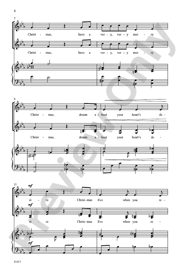 Merry Christmas - SSA Choral Octavo (Digital Download)