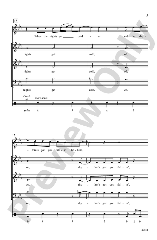 Permission to Dance - 3 Part Mixed Choral Octavo (Digital Download)
