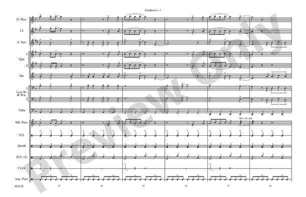 Locked Out of Heaven – Marching Band Conductor Score & Parts (Digital Download)