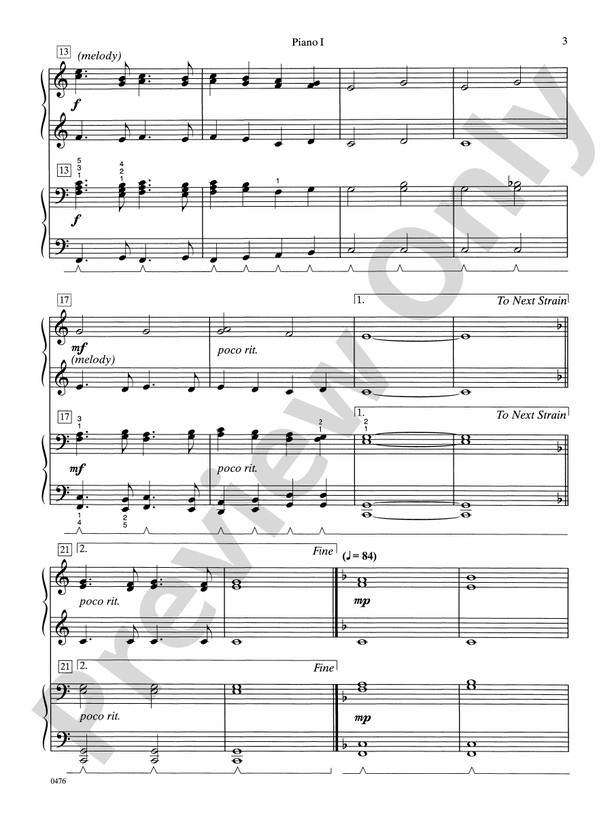 Trumpet Call - 2 Pianos, 8 Hands (Digital Download)
