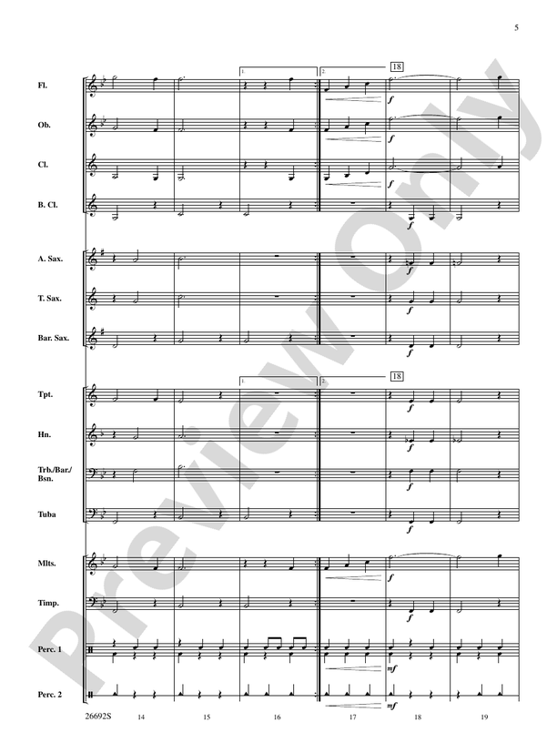 Belwin Beginning Band Kit #3 - Concert Band Conductor Score & Parts (Digital Download)