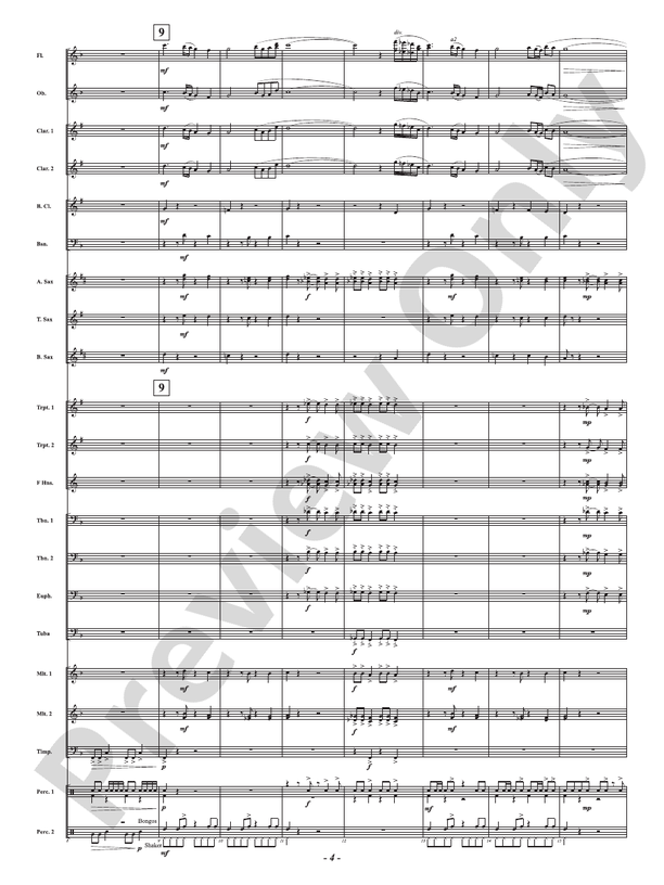 Espiritu - Concert Band Conductor Score & Parts(Digital Download)