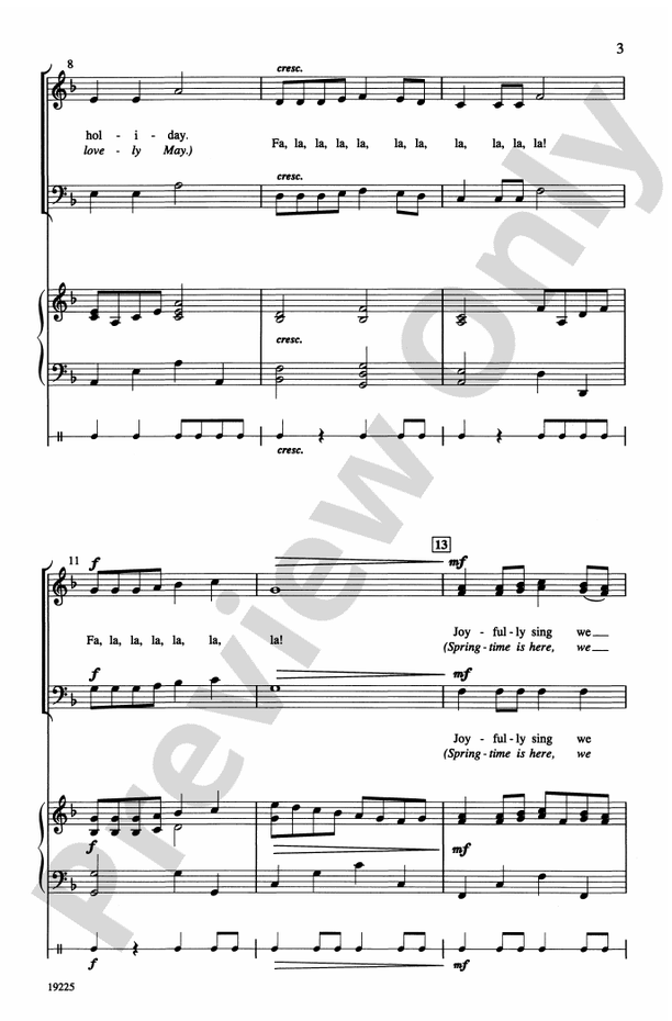 A Festive Fa La La - SAB Choral Octavo (Digital Download)