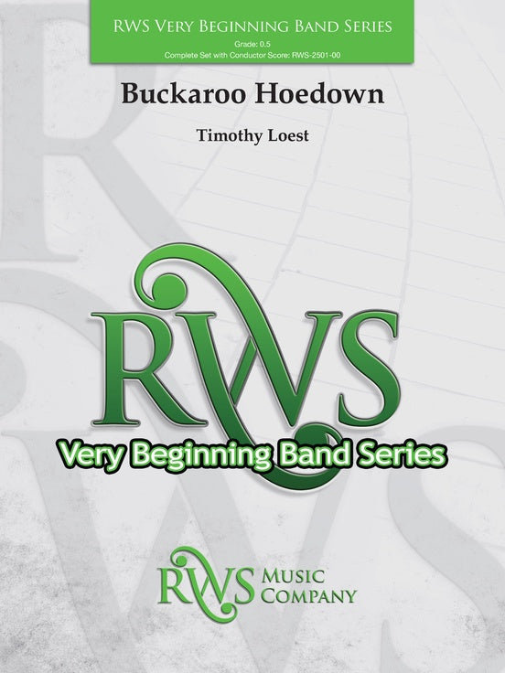 Buckaroo Hoedown - Concert Band Conductor Score & Parts(Digital Download)