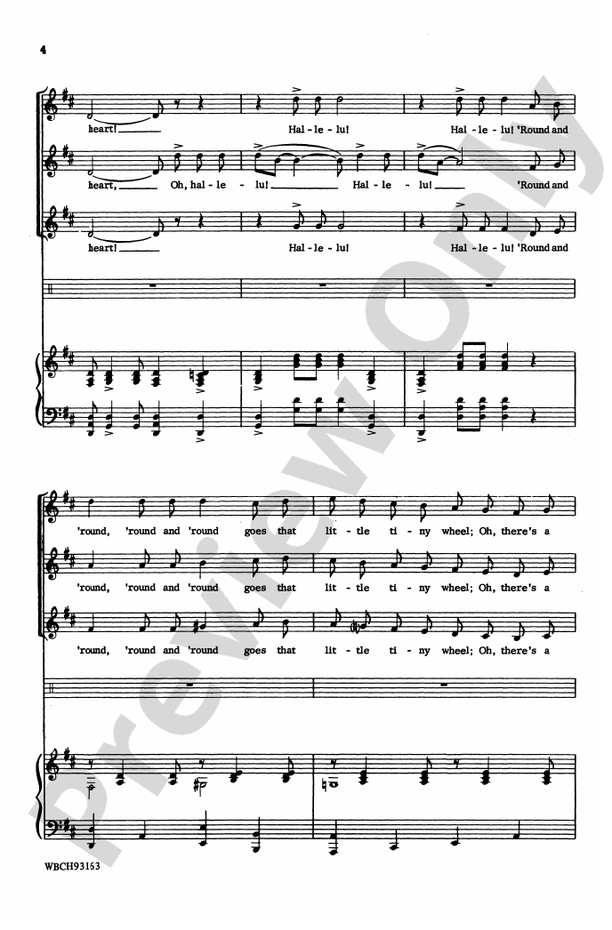 Little Wheel – SSA Choral Octavo (Digital Download)
