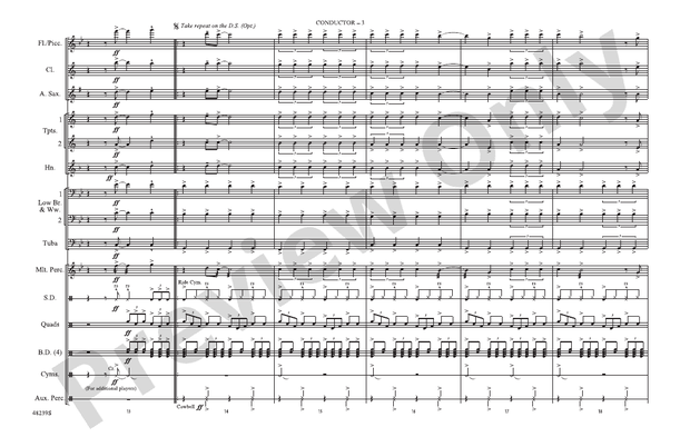 Live in the Moment – Marching Band Conductor Score & Parts (Digital Download)