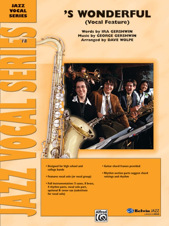 S Wonderful (Grade 4) - Jazz Ensemble Conductor Score & Parts(Digital Download)
