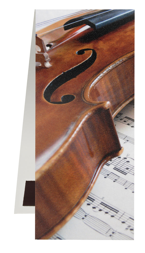 Magnetic Bookmark Violin with Manuscript