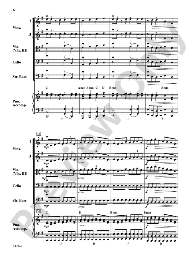 Wind Dancer - String Orchestra Conductor Score & Parts (Digital Download)