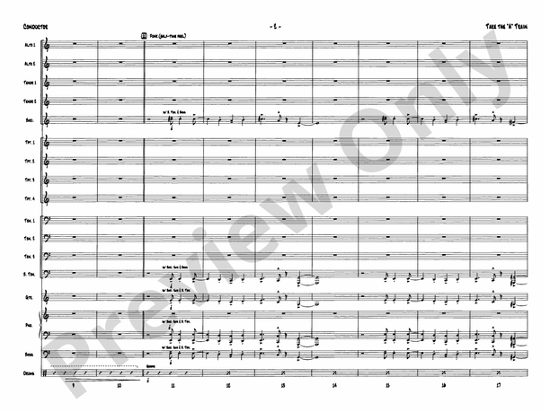 Take the "A" Train (Grade 4) - Jazz Ensemble Conductor Score & Parts (Digital Download)