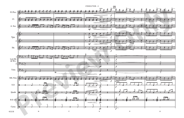 Roar – Marching Band Conductor Score & Parts (Digital Download)