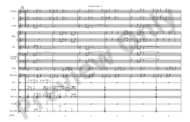 Modern Love – Marching Band Conductor Score & Parts (Digital Download)