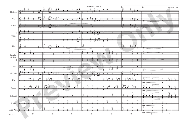Liar – Marching Band Conductor Score & Parts (Digital Download)