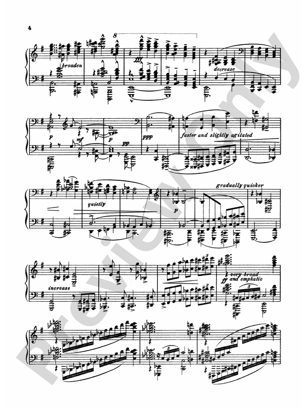 MacDowell - Sonata No. 4, Op. 59 - Piano Solo (Digital Download)