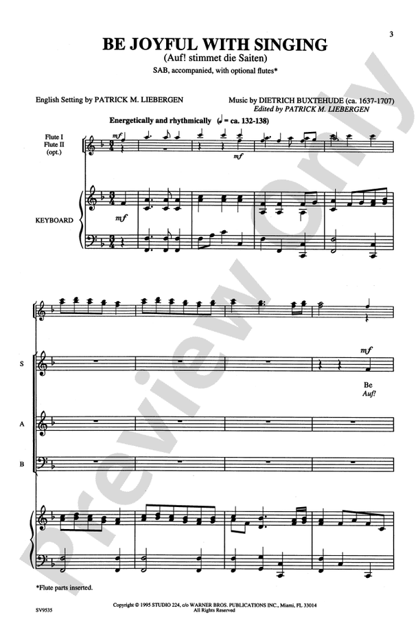 Be Joyful with Singing – SAB Choral Octavo (Digital Download)