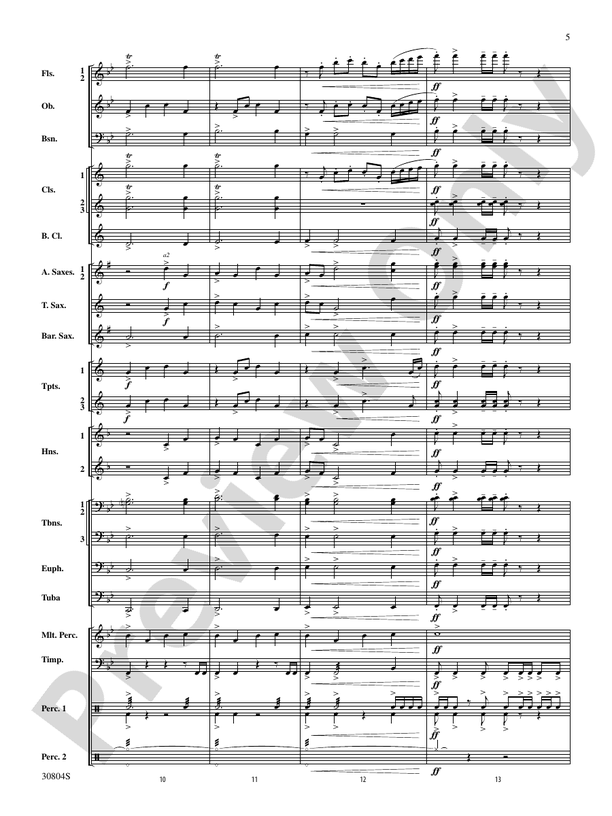A Yuletide Memory - Concert Band Conductor Score & Parts (Digital Download)