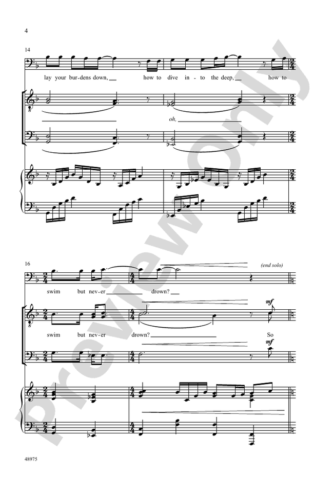 What If I Could Tell You - TTBB Choral Octavo (Digital Download)