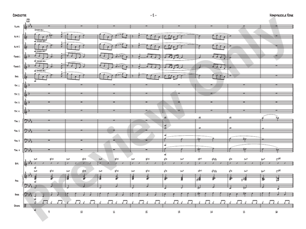 Honeysuckle Rose - Jazz Ensemble Conductor Score & Parts(Digital Download)