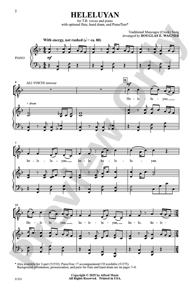 Heleluyan - TB Choral Octavo (Digital Download)