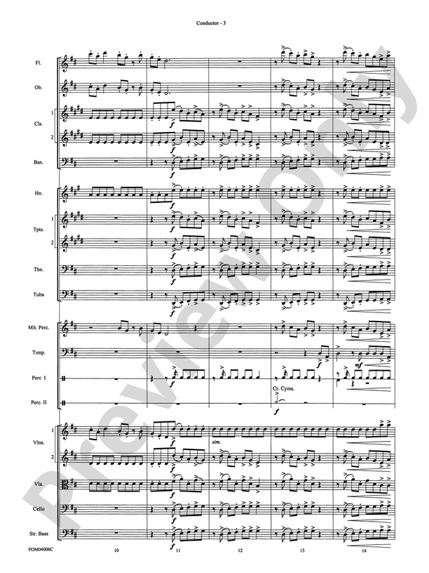 Go West! (Medley) – Full Orchestra Conductor Score & Parts (Digital Download)