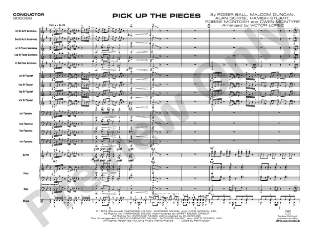 Pick Up the Pieces - Jazz Ensemble Conductor Score & Parts(Digital Download)