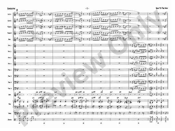 Sax to the Max - Jazz Ensemble Conductor Score & Parts (Digital Download)